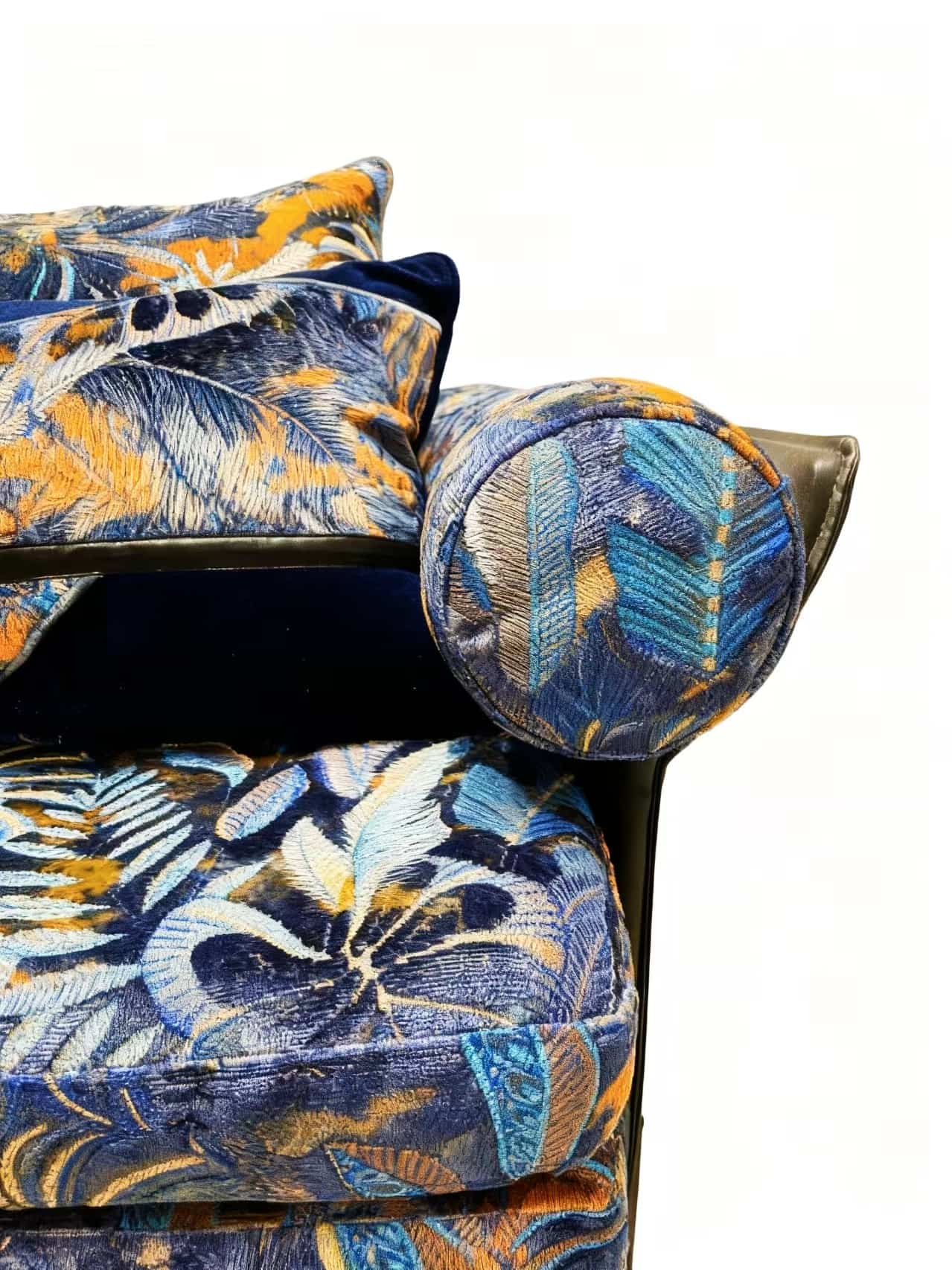 JBL Vysoko kvalitná žakárová zamatová tkanina Móda Nová kolekcia Vzor Rainforest Jacquard Style Morden na pohovku